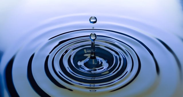 Ripple in water to represent data cleansing.